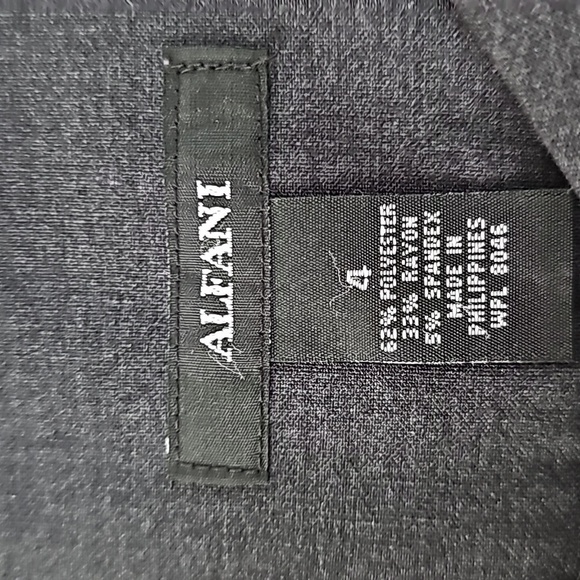 Alfani Dress Slacks Wide legs Grey size 4 - Picture 6 of 9